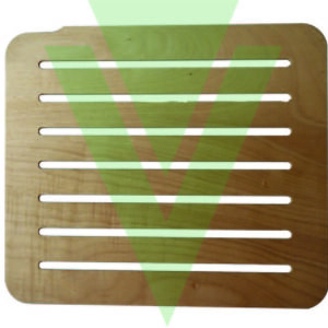 PEDANA DOCCIA MEDIUM 484x554x15 mm IN COMPENSATO MARINO OKOUME' OLIATO