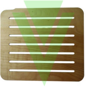 PEDANA DOCCIA SMALL 490x436x15 mm IN COMPENSATO MARINO OKOUME' OLIATO