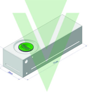 SERBATOIO 40 LT 77x27x20 cm CON INSERTI PER FIX SYSTEM-TAPPO MASCHIO VERDE