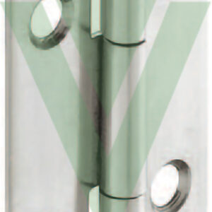 CERNIERA HAFELE PER PORTE-ANTE RULLATA CON PERNO RIV.- COLLO A- DIRITTO IN INOX MIS.30X22 mm