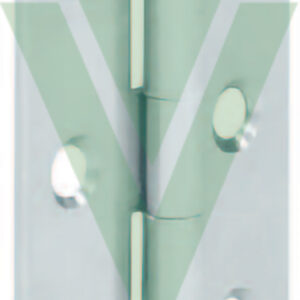 CERNIERA HAFELE PER PORTE-ANTE RULLATA CON PERNO RIV.- COLLO A- DIRITTO IN INOX MIS.50X31 mm