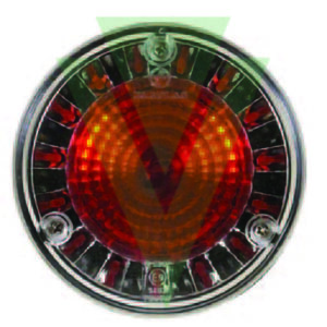 FANALE POSTERIORE "FARPLAS" TONDO STOP 12V