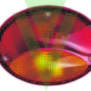 FANALE POSTERIORE "OVAL" RETRONEBBIA/FRECCIA 12V CONNETTORE 3P.