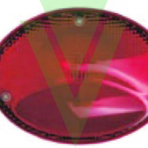 FANALE POSTERIORE "OVAL" STOP/POSIZIONE/ CATADIOTTRO 12V CONNETTORE 3P.