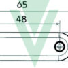 LUCE D'INGOMBRO POSTERIORE "PRO-SLIM" LED ROSSA 12V - immagine 2
