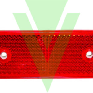 CATADIOTTRO ROSSO 90x40 mm CON FORI PER FISSAGGIO A VITI PER CAMPER