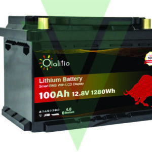 BATTERIA AL LITIO 100AH 12V LIFEPO4 SOTTO SEDILE-LN3-BLUETOOTH-BMS DIMENSIONI: 279x175x189mm IDEALE PER VW T5/T6