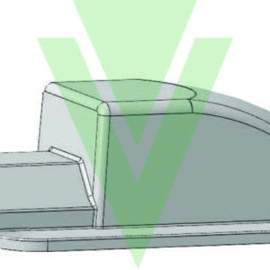 GUSCIO PASSATETTO PER COPRICAVI A TETTO IN ALLUMINIO BIANCO