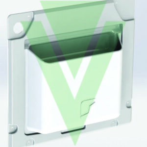 PANNELLO PORTA INFERIORE "BIG" PER DUCATO X250/290 L2/3/4 -H2/H3 GRIGIO CHIARO CON TASCA RIGIDA PORTAOGGETTI