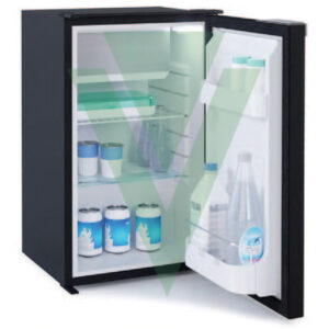 FRIGO A COMPRESSORE VITRIFRIGO VERTICALE C50i CHR PORTA NERA 12-24 V