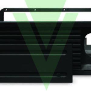 KIT GRIGLIA VENTILAZIONE+CORNICE+COPERTURA LS100 SUPERIORE NERA