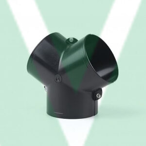RACCORDO A "Y" X TUBO Ø 75mm PER RISCALDATORE AD ARIA