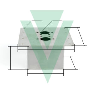 STAFFA DI MONTAGGIO A PAVIMENTO "SH" AUTOTERM 2D