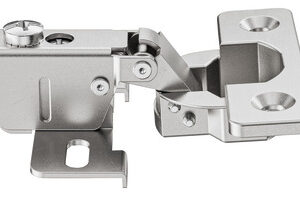 CERNIERA A BRACCIO CORTO CON ANG. D'APETURA 95° PER ANTE SOTTILI CON SPESSORE ANTA A PARTIRE DA 12 mm
