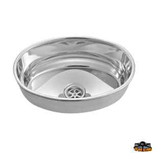 LAVELLO ELLITTICO INOX 390X265X125 mm