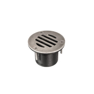 BOCCHETTA AD INCASSO INOX PER TUBO Ø60mm PER RISCALDATORE AD ARIA
