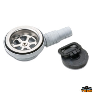 PILETTA CURVA SCARICO D.25 MM CON TAPPO