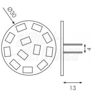 MODULO 10 LED G4 VERT 3200K 140lm 2,2W