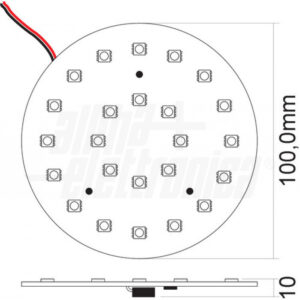 MODULO UNIVERSALE 24 LED 12 V Ø 100mm 30 00K 300lm 5W