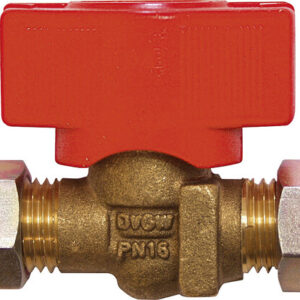 RUBINETTO GAS ATTACCO RAME DIAM.8mm