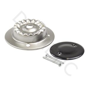 COPERCHIO BRUCIATORE DOMETIC Ø45 A DUE F ORI + VITI E DIAFRAMMA