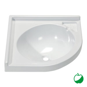 LAVABO AD ANGOLO BIANCO 425X425 mm