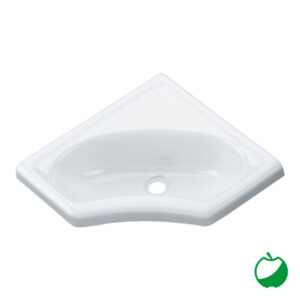 LAVABO ANGOLO MM.345x345 BIANCO