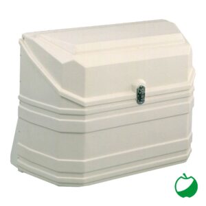 BAULE PORTABOMBOLA BIANCO 840X340X670mm PARETE POSTERIORE CURVA
