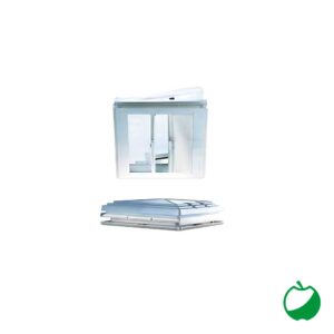 OBLO' 400X400 MM. BIANCO C/OSCURANTE E Z ANZARIERA