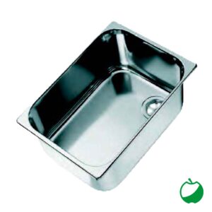 LAVELLO RETTANGOLARE INOX 125X260X150 mm SENZA PILETTA