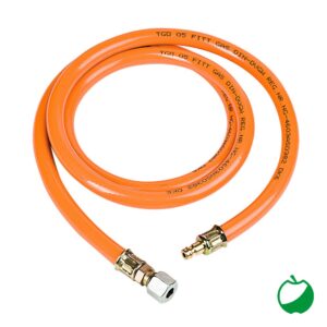TUBO FLEX GAS 1/4 SX-ATTACCO RAPIDO (L.1 ,5 MT.)