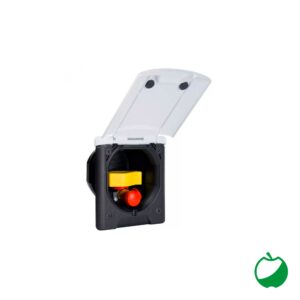 PRESA ESTERNA GAS C/VALVOLA C/AT. RAPIDO CON COPERCHIO BIANCO CON CHIUSURA MAGNETICA