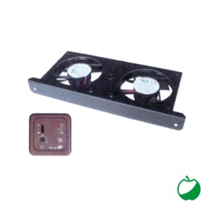 KIT 2 VENTOLE C/PLACCA COMANDO MARRONE