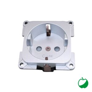 PRESA 220 V SCHUKO C-LINE-SILVER