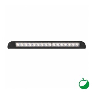 PLAFONIERA ESTERNA SOPRA PORTA ROVELLO 1 8 LED 4000 K 650 Lm  NERA