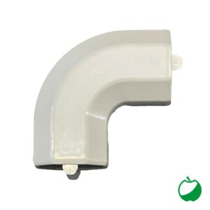 ANGOLARE A 90° PER COPRICAVI A TETTO IN ALLUMINIO BIANCO