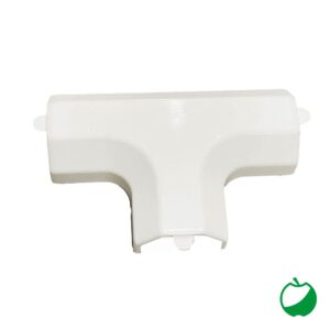 GIUNZIONE A "T" PER COPRICAVI A TETTO IN ALLUMINIO BIANCO