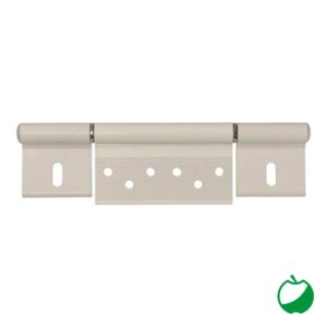 CERNIERA BIANCA A 3 ALETTE RINFORZATA CE NTRALE (4+20+4 cm) PER PORTE MISURA 28,5 x 5 cm