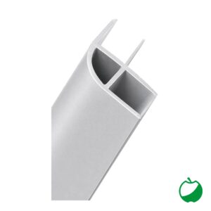 PROFILO ANGOLARE PER MOBILI IN PVC EFFET TO ALLUMINIO (BARRA DA 2,5 MT)