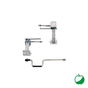COPPIA PIEDINI REG."MOCA" 330 MM