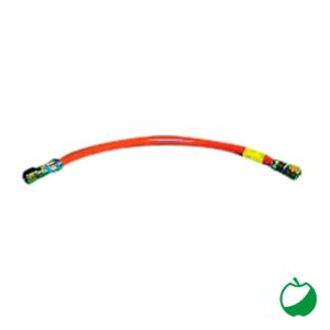 TUBO FLESSIBILE GAS 1/4 - 8x400 MM. BASS A PRESSIONE