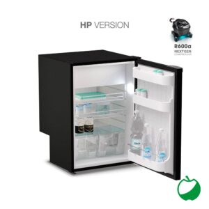 FRIGO A COMPRESSORE VITRIFRIGO VERTICALE C115i CHR HP PORTA NERA 12-24 V
